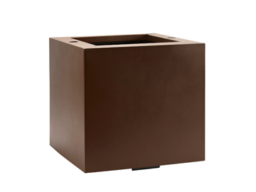 CITY PLUS - Square stainless steel plant pot with automatic watering by Hobby Flower - view 2